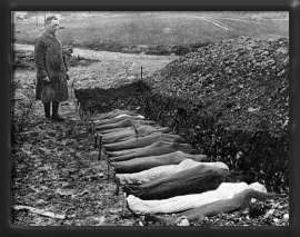 Mass graves for the lost men